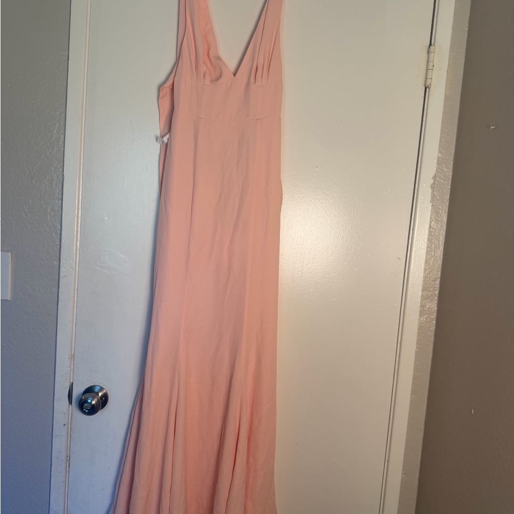 Fame and Partners Blush Pink Prom Dress - Picture 2 of 11